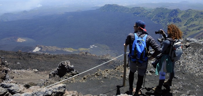 Photo: randonnée Etna en téléphérique