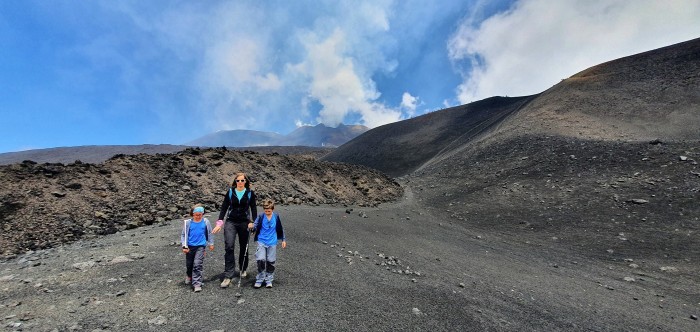 Foto: Vulcano Etna visita in famiglia